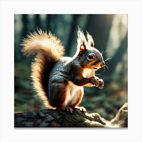 Squirrel In The Forest 199 Canvas Print