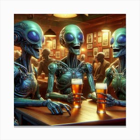 Alien Banter Canvas Print