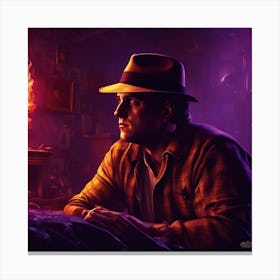 Man In A Hat Canvas Print