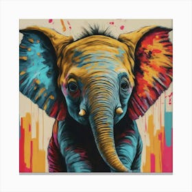 Baby Elephant Canvas Print