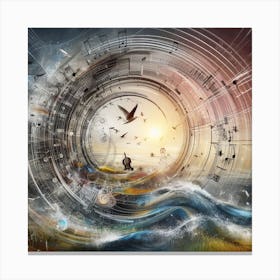 Music Composition. Canvas Print