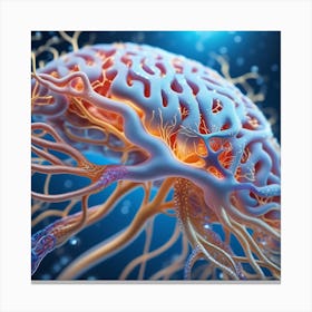 Brain 3d Illustration 6 Canvas Print