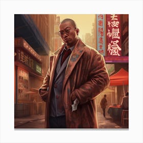 Man In A Coat Canvas Print