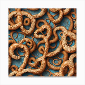 Octopus Pattern Canvas Print