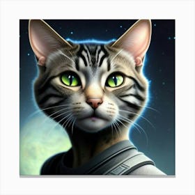 Cat In Space Canvas Print