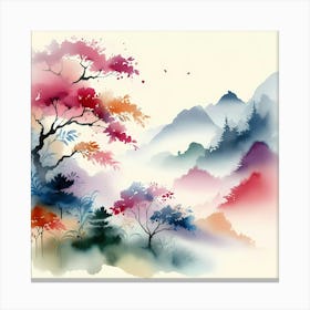 Chinese Landscape Painting 15 Canvas Print