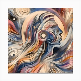 Abstract Of A Woman 4 Canvas Print