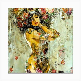 Lace 17 - Sexy And Flowers Canvas Print