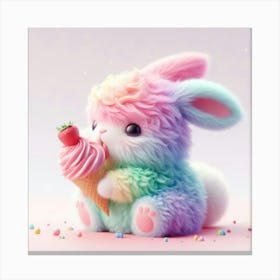Rainbow Bunny 4 Canvas Print