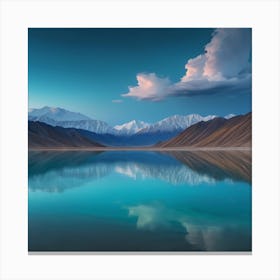 Mountain Lake In Ladakh Canvas Print