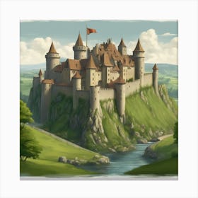 Castle On A Hill 2 Canvas Print