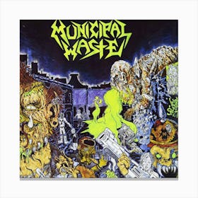 Municipal Waste Trash Metal 1 Canvas Print