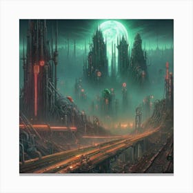 Futuristic City 6 Canvas Print