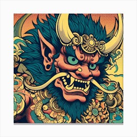 Oni S Wrath 5 Canvas Print