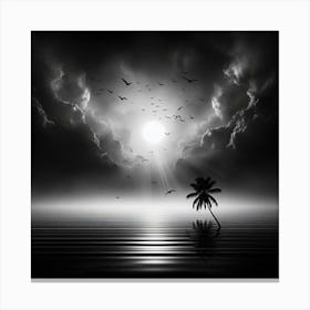 Black And White Photo 4 Canvas Print