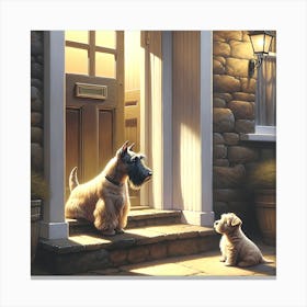 Scottish Terrier-It's Bedtime Canvas Print