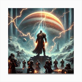 A Dramatic Sci Fi Depiction Of Jorath’S Philosophy Canvas Print