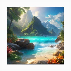 Hawaiian Beach 3 Canvas Print