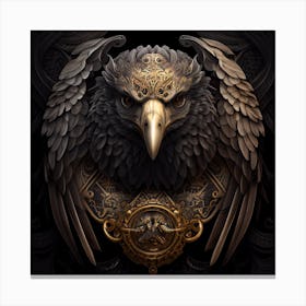 Eagle Ornate Pattern Feather Texture Canvas Print
