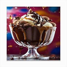 Chocolate Sundae Canvas Print