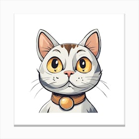 Cartoon Cat Canvas Print