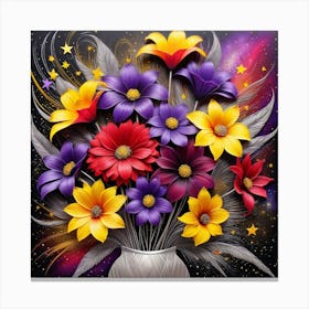 Flowers In A Vase 42 Canvas Print