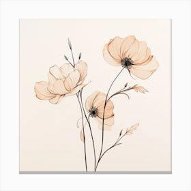 Watercolor Flowers 2 Canvas Print