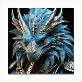 Blue Dragon Canvas Print