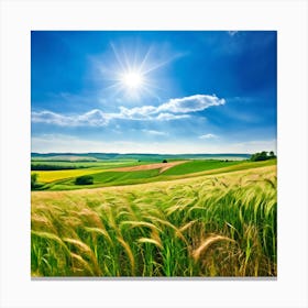 Field Of Wheat 3 Canvas Print