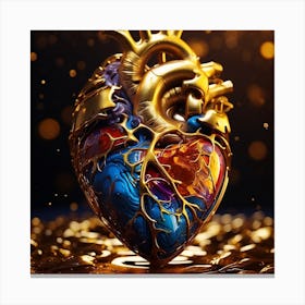 Heart Of Gold Canvas Print