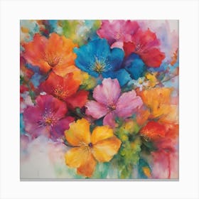 Colorful Flowers Canvas Print