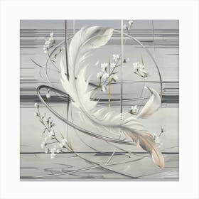 White Feather Canvas Print