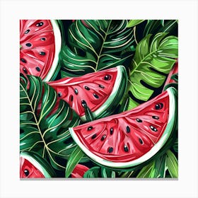 Watermelon Slices (4) Canvas Print