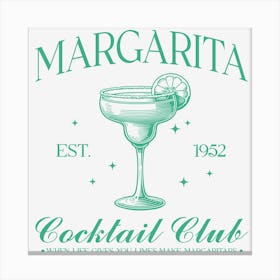 Margarita Cocktail Club 1 Canvas Print