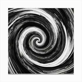 Black and White Abstract Art 55 Canvas Print