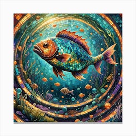 Fish In The Ocean Canvas Print