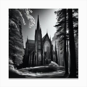 Church In The Woods 8 Canvas Print