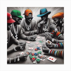 Poker Game Canvas Print