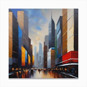 New York City At Night 1 Canvas Print