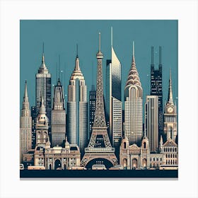 New York City Skyline 1 Canvas Print