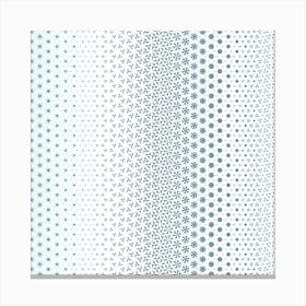 Effondrement de Flocons de neige bleu glacé Motifs Canvas Print