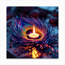 Peacock Feather Canvas Print