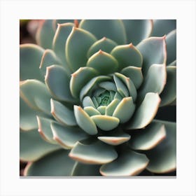 Succulent Flower Canvas Print