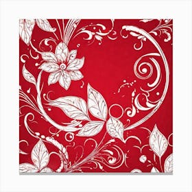 Floral Background Vector Canvas Print