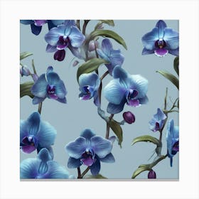 Blue Orchids 2 Canvas Print