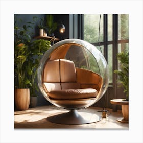 Glass Ball Chair Canvas Print