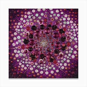 Red And Pink Square Canvas Print