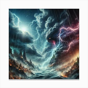 Lightning Storm 52 Canvas Print