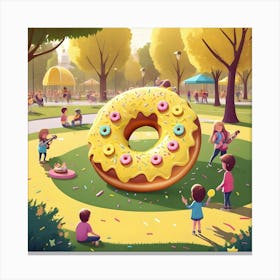 Donut Canvas Print