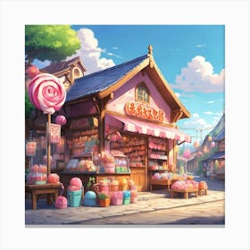 Lollipop Shop Canvas Print